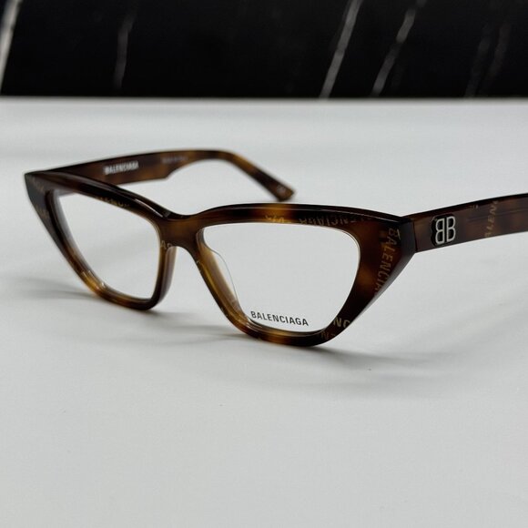 NEW BALENCIAGA BB0128O 002 CAT EYE HAVANA WOMEN EYEGLASSES BALENCIAGA - Picture 7 of 10